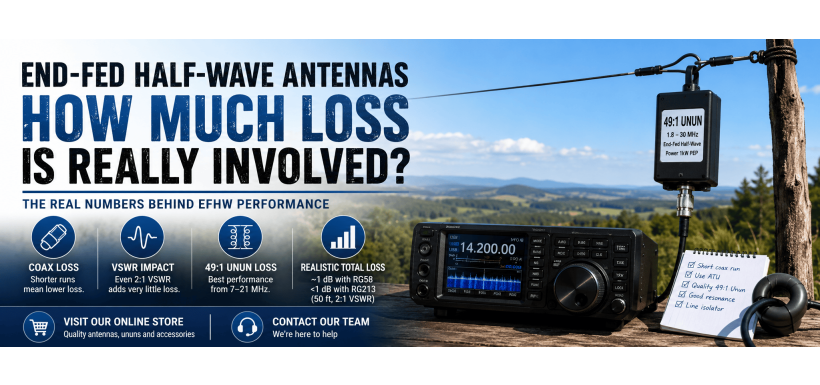 EFHW Antenna Efficiency: How Much Loss Is There in This Popular Antenna?