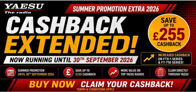 YAESU Summer Cashback Promotion
