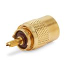PL259 Standard Gold Plated Plug (9mm) (For RG213) 