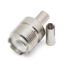 SO239 Crimp Type Plug (6mm) (For RG58)