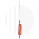 ORANGE - Mini Tornado Stinger CB Antenna 