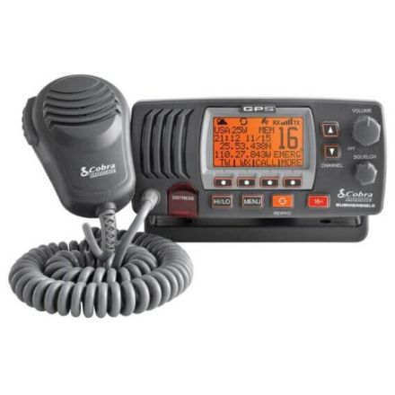 DIscontinued Cobra F77 - Fixed VHF Marine Radio with GPS (Grey)
