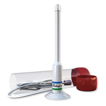 Shakespeare 5911 -  Unity Gain, 0.2M, Flexible Emergency VHF Antenna, Waterproof Container, 3.6M RG58 Cable + PL259