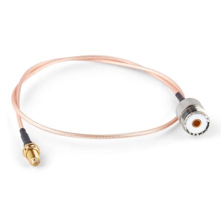 RG316 50cm Patch Lead SMA FEMALE to SO239 