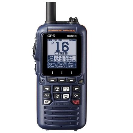 B - Grade HX-891BT (NAVY BLUE) - Floating Class H DSC Marine TRX with GPS & Bluetooth