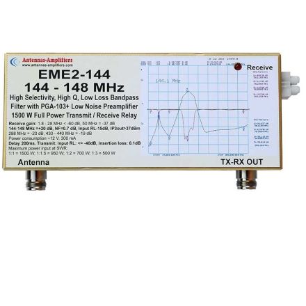 DUAL EME2-144EXP 2M Ultimate TX RX Relay Switches 