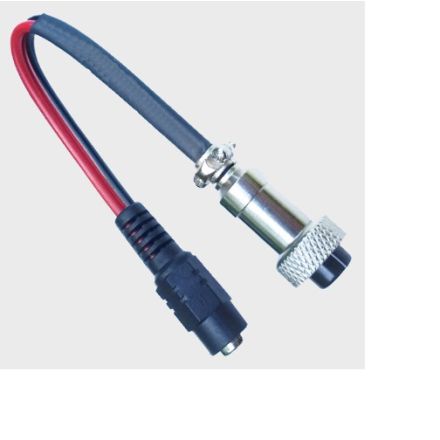 PRO AUDIO 33-175 - 5.5 mm x 2.1 mm Female to GX12-2 Female DC Power Adapter