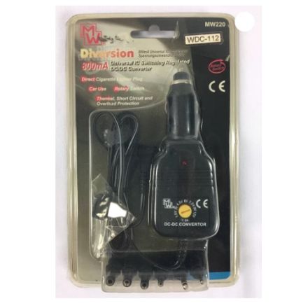 Watson WDC-112 12V clead set cigarette lighter plug to choice of 6 plugs