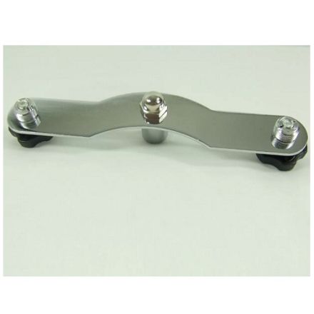 Metal microphone bar for two microphes
