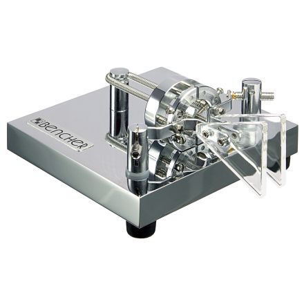 DISCONTINUED Bencher BY-2 Iambic twin paddle key on a chrome base with chrome components