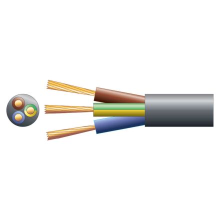 3-Core Rotator Cable - 100m Drum (BLACK)