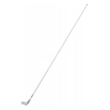 Shakespeare 5101-S -  6Db 2.4M, White Gloss Fibreglass, Brass & Copper Elements, 1"-14 SS Ferrule, 6M RG58 Cable + PL259