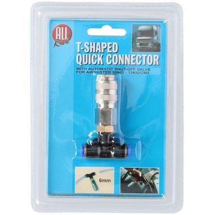 DISCONTINUED All Ride T Shape Connector 6mm For Air Duster Gun 13Kg/Cm2