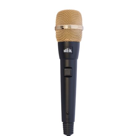 B - GRADE Heil Sound ICM-BG - AR Desk Microphone for Icom with PTT (8’ 8-pin cable attached) GOLD GRILL