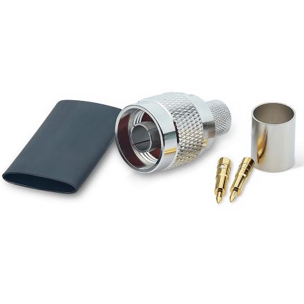 M&P - N-Type Male Connector (For 10mm Coax) (Crimp)