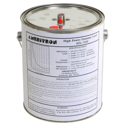 Discontinued AMERITRON ADL1500X - 1.5kW dummy load without oil