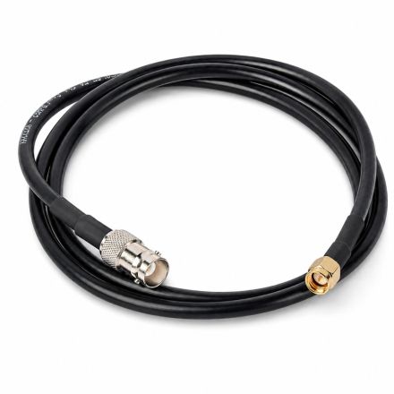 CS PREMIUM 1M RG58CU BNC FEMALE CHASIS SOCKET TO SMA MALE PATCH LEAD