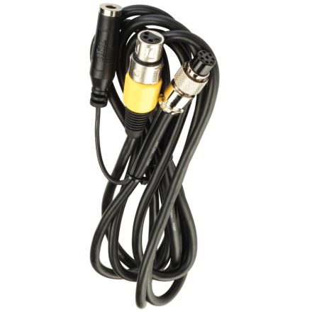 Heil Sound CC-1-Y - AR 8ft Straight Microphone Connecting Cable (XLR4 to Yaesu 8-Pin Round) 