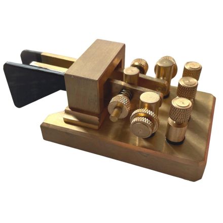 Chelegance K-1 Golden-Brass Iambic Automatic Double Paddle CW Key