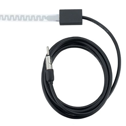Shakespeare 4353 -  On-Glass Tape AM/FM Antenna, 1.8M Cable, Motorola Type Plug Fitted