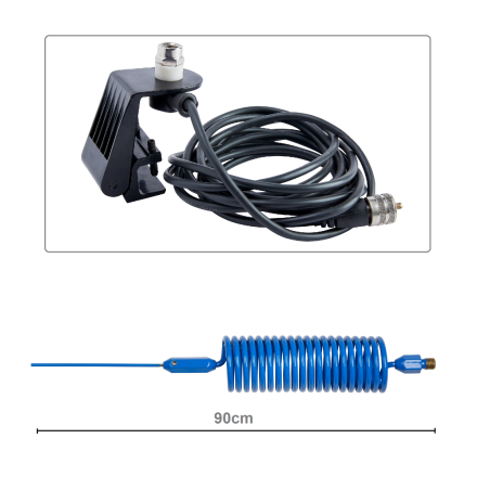 CB Aerial Kit - Blue Tornado Mini Stinger & Gutter Mount