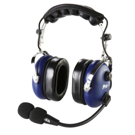 Heil Sound PRO-7 DYBU - AR Industrial Headset with Dynamic Element with PTT (Blue)