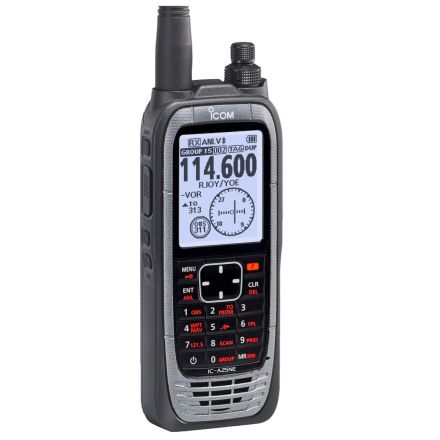 B - GRADE Icom IC-A25NE (Sports Pack) 8.33 KHz/25 KHz VHF COM/NAV Airband Radio LIKE NEW