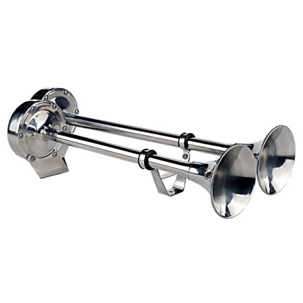 Discontinued 12V Twin 100% Stainless Steel High Tone Marine Horn