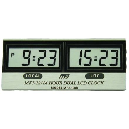 MFJ-108B* - LCD 12/24 Dual Clock