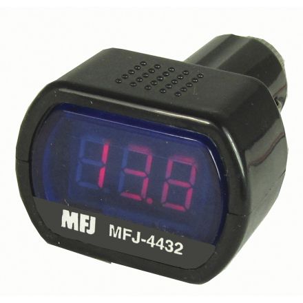 MFJ-4432* - Digital V-meter cig-ltr wire plug for 12/24Vdc