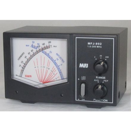 Discontinued MFJ-892 - Giant X Watt meter - 1.5-200 Mhz, 200W