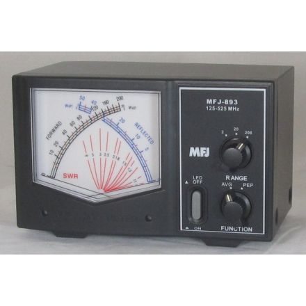 Discontinued MFJ-893 - Giant X Watt Meter - 125-525 Mhz, 200W