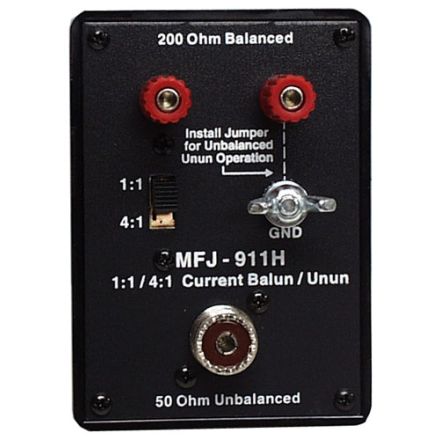 Discontinued MFJ-911H - Switchable Balun 1:1 to 4:1,1.8-30 Mhz