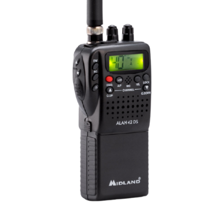 B Grade Midland Alan 42DS UK Handheld CB Radio with Digital Squelch (Tatty box)