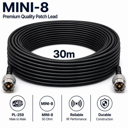 CS PREMIUM - 30M (Quality Military Spec) MINI 8 Patch Lead