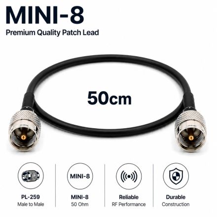 CS PREMIUM - 1/2M (Quality Military Spec) MINI 8 Patch Lead