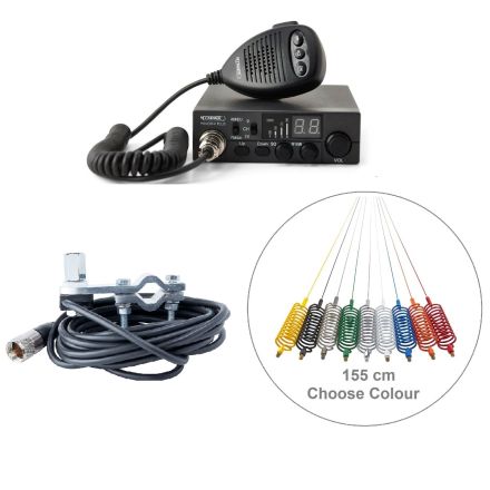 CB Radio Kit 155 (Radio, Antenna &  Mirror Mount)