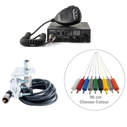 CB Radio Kit 90 (Radio, Antenna & Rail Mount)