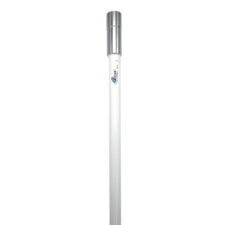 Shakespeare QC-8 -  Quick Connect 6Db 2.4M White Fibreglass Antenna, Chrome Ferrule.  For Use With QC Mount Series