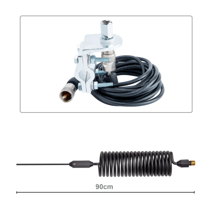 CB Aerial Kit - Black Tornado Mini Stinger & Rail Mount (Complete Offer)