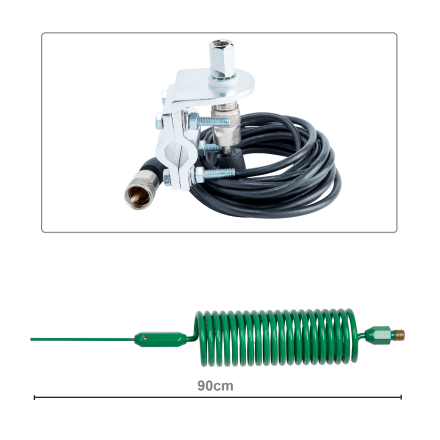 CB Aerial Kit - Green Tornado Mini Stinger & Rail Mount (Complete Offer)