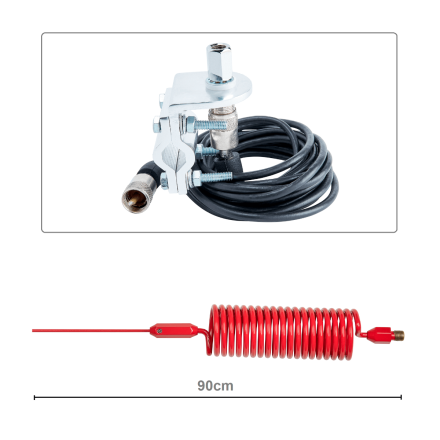 CB Aerial Kit - Red Tornado Mini Stinger & Rail Mount (Complete Offer)