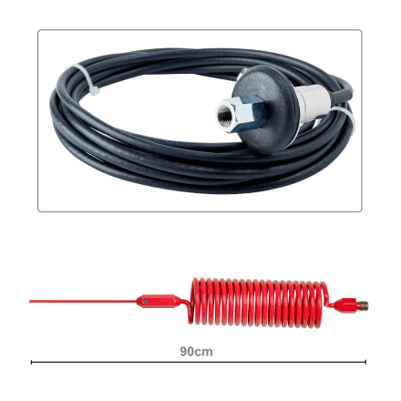 CB Aerial Kit - Red Tornado Mini Stinger & Roof Stud Mount (Complete Offer)