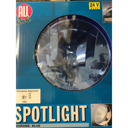 B Grade All Ride Spot Light (CHROME BLUE) 24v (New Like - Tatty Box)