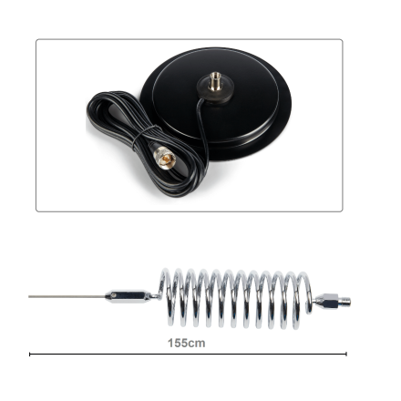 CB Aerial Kit - Chrome Tornado Stinger & Turbo Mag Mount