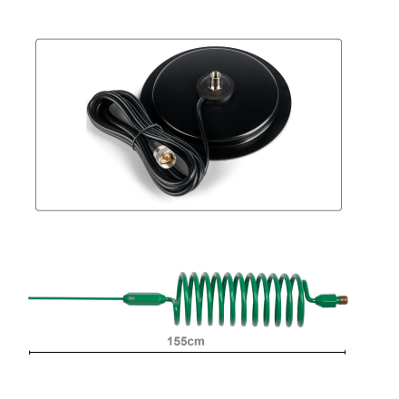 CB Aerial Kit - Green Tornado Stinger & Turbo Mag Mount 