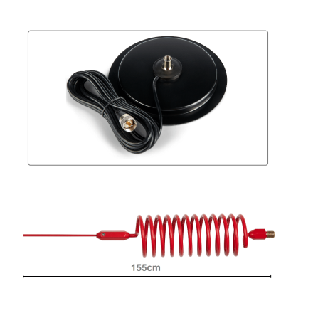 CB Aerial Kit - Red Tornado Stinger & Turbo Mag Mount