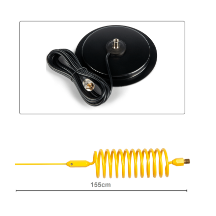 CB Aerial Kit - Yellow Tornado Stinger & Turbo Mag Mount