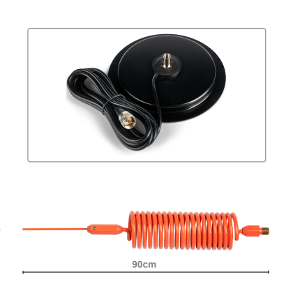 CB Aerial Kit - Orange Tornado Mini Stinger & Turbo Mag Mount