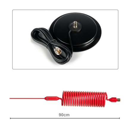 CB Aerial Kit - Red Tornado Mini Stinger & Turbo Mag Mount